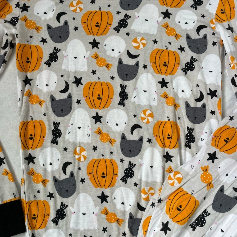 Little Sleepies Boo crew Halloween two piece bamboo viscose pajama set